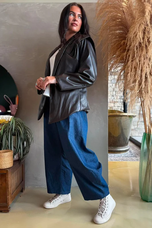Benatar Pleat Shoulder Jacket Coffee Bean